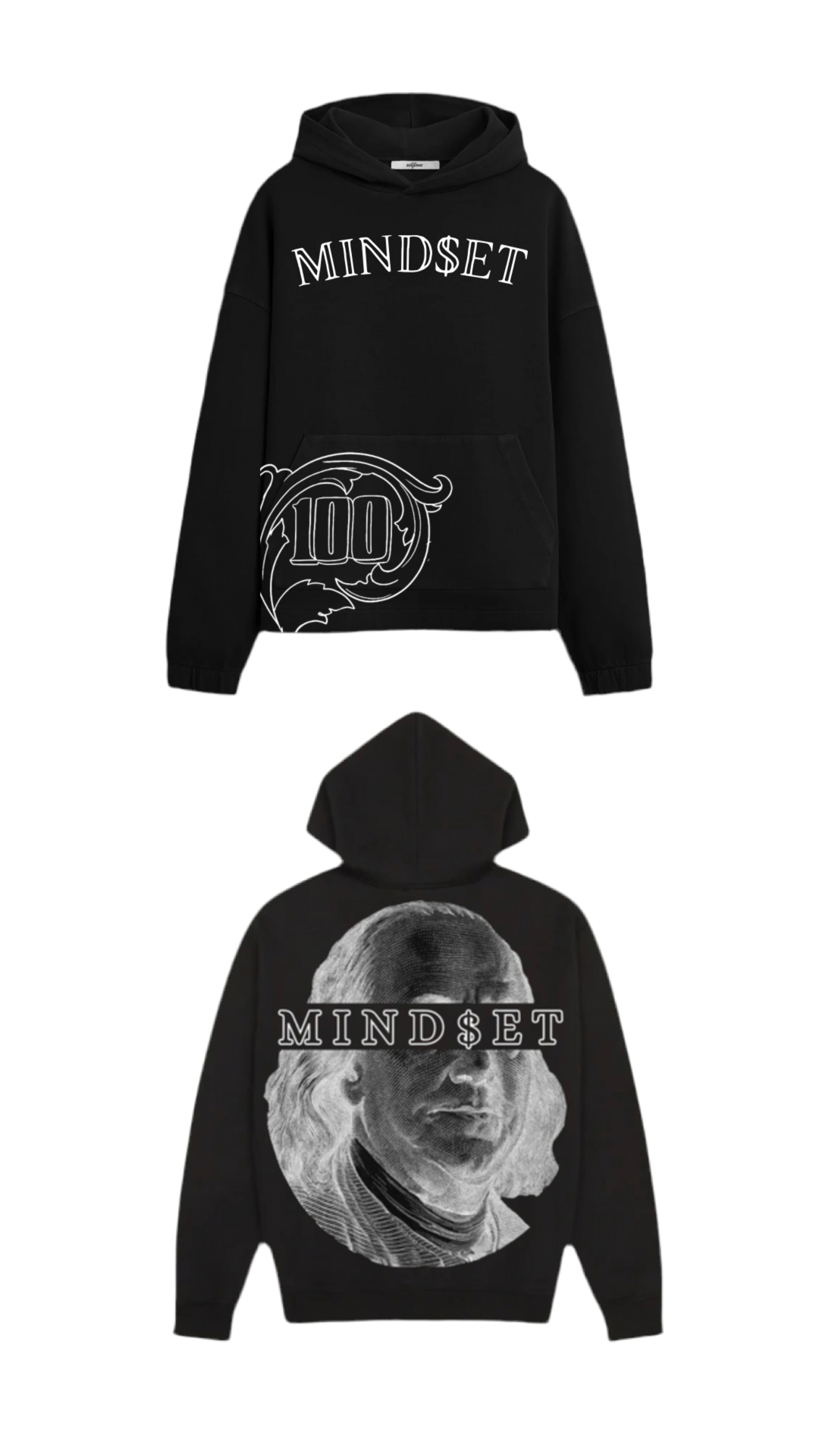 MIND$ET BLACK HOODIES